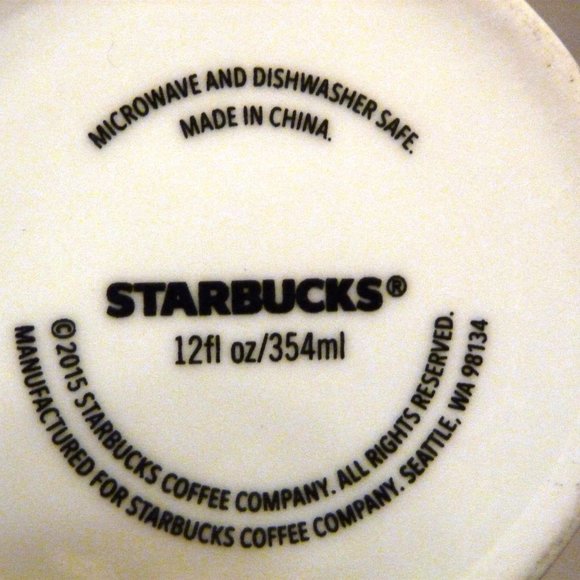 STARBUCKS COFFEE Christmas Collectibles Lot Annual 12th Ed Santa Bear & 2015 Mug - Picture 11 of 16